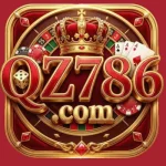 QZ786 casino logo with crown and cards